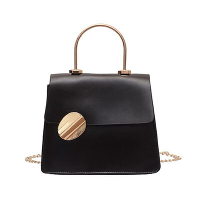 

Iron Handbags Joker One Shoulder Messenger Chain Bag Small Bag Iron Chain with 2019 Womens New Trends Wild Cross-body Bag