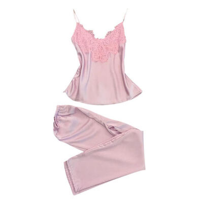 

Long pants tops two pieces women pajamas set 2017 new design female soft cool home wear sleepwear summer pajamas for women