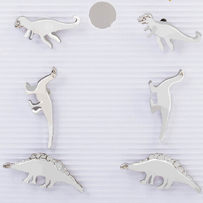 

Korean Earrings Punk 3 Pairs Set Dinosaur Animals Mixed Stud Earrings