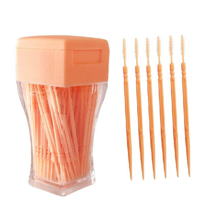 

Interdental Brush Toothpicks Orange 200 Pcs