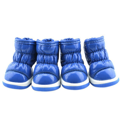 

Lovely Pet Autumn&Winter Snow Dog Boots Casual Dog Shoes Pet Slip-resistant Waterproof Shoes For Dog 4 PcsSets