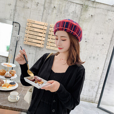 

Wool Beret Female Autumn&Winter Korean Edition Japanese Painter Soft Girl Berry Cap