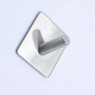 

Waterproof Adhesive Wall Hooks Hangers Stainless Steel Towel Hooks Stick On Home Bathroom Kitchen