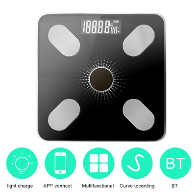 

APP BT Body Intelligent Fat Scales Solar-Power Weight Scale High Precision Gift for Family Body Health Care
