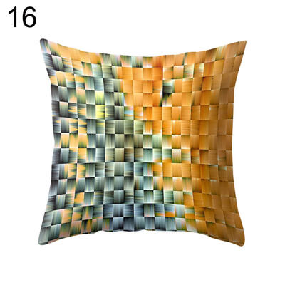 

Multicolor Rhombus Throw Pillow Protector Case Cushion Cover Bedding Articles