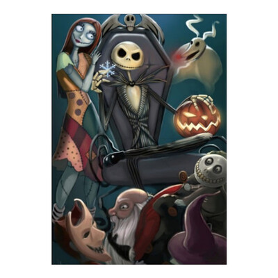 

Halloween DIY 5D Diamond Painting Kit Full Resin Diamond Cross Stitch Arts Craft Canvas Supply Home Wall Decoration
