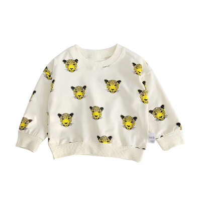 

Autumn Kids Baby Boy Girl Long Sleeve Print Sweatshirts Casual Toddler Blouse Cartoon Animal Outerwear 6M-5T