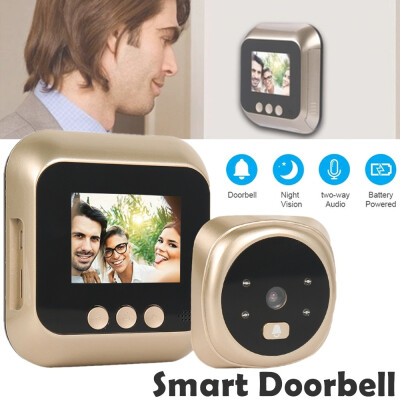 

24 Inch Wireless Doorbell Smart Video Doorbell LCD Color Screen HD Night Vision Support 32G TF CardWide-Angle