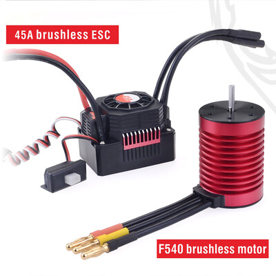 

Tailored Waterproof Combo F540 3000KV Brushless Motor w 45A ESC for 110 RC Car