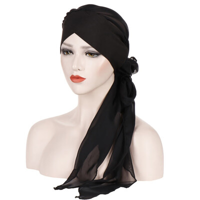 

Muslim Women Beanie Turban Hat Head Scarf Stretchy Wrap Bandana Hijab Cap Hair Loss Flower Print Cancer Chemo Cap Arab Indian