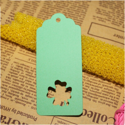 

100Pcs Christmas Tree DIY Kraft Paper Tags White Brown Rectangle Label Luggage Wedding Note Blank Price Hang Tag Kraft Gift HOT