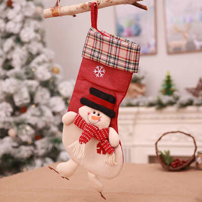 

Toponeto Christmas Tree Hanging Socks Stocking Candy Bag Xmas Decor Gift Solid Decor