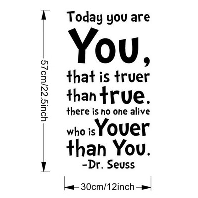 

Today You Are You Wall Art Vinyl Decals Stickers Quotes&Sayings Home Art Decor Decal Love Kids Bedroom New