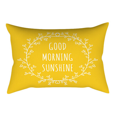 

〖Follure〗Pineapple Leaf Yellow Pillow Case Sofa Car Waist Throw Cushion Cover Home Decor