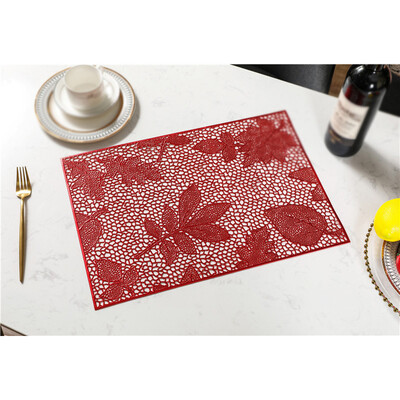 

PVC Hollow Coaster Pads Insulation Table Placemat Non-Slip Mat Kitchen 32465cm