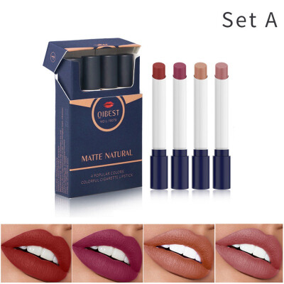 

Shiny Beauty Tube Shape Lipstick Non-stick Cup Waterproof Long-lasting Colorfast Matte Lipstick