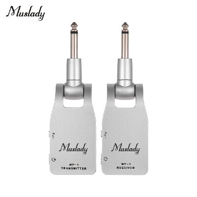 

Muslady 24G Wireless Guitar System Transmitter & Receiver Built-in Rechargeable Lithium Battery 30M Transmission Range for Electr