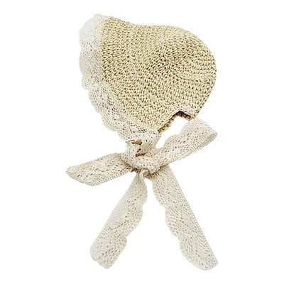 

Baby straw hat girls beach hat baby shade fisherman hat lace summer casual cute cap for 2-8t