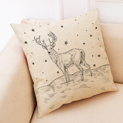 

Tailored Christmas Home Decor Cushion Cover Graffi Style Throw Pillowcase Pillow Covers