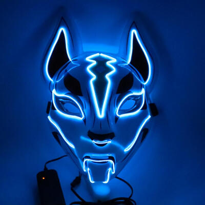 

Fox Glow Mask Halloween Party Led Glow Horror Mask Masquerade Cosplay Mask