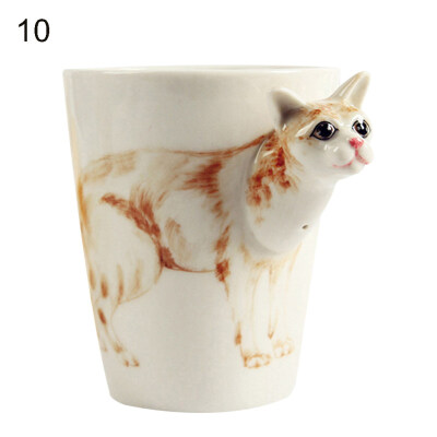 

350ML 3D Hand-painted Lovely Animal Ceramic Water Cup Creative Coffee Tea Mug