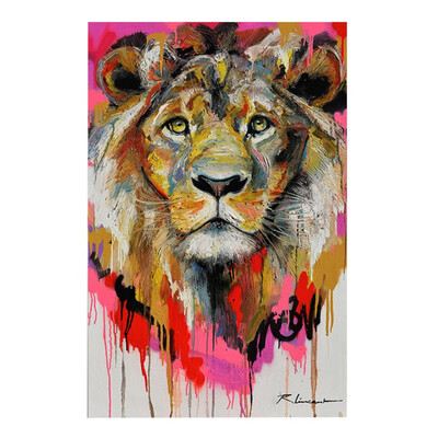 

Hanging Wall Art Simple Fashion Simple Painting Colorful Animal Modern Living Room Decoration