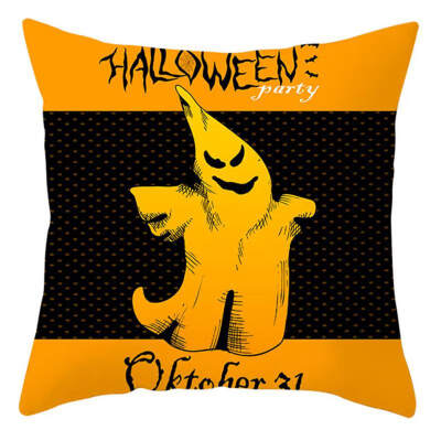 

Halloween Cartoon Skull Jack Cover Nightmare Party Throw Pillows Home Decorative Pillow Case