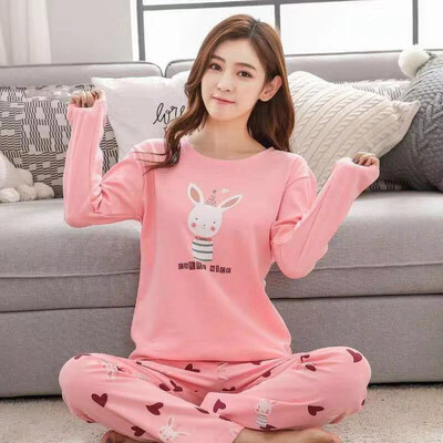 

New Listing Autumn Pyjamas Women Carton Cute Pijama Pattern Pajamas Set Thin Pijamas Mujer Sleepwear 90S Dropshipping