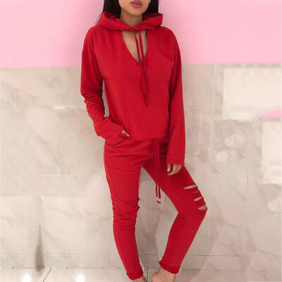

Tailored Women Splice Cropped Pullover Sweatshirt&Side Striped Pants Tracksuit Sets