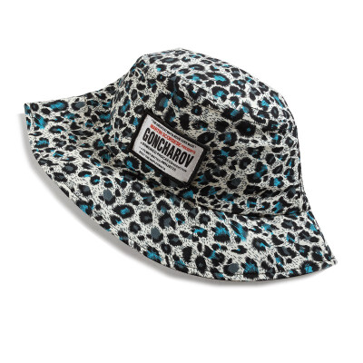 

Fashion Summer Kids Leopard Letter Fisherman Hats Kid Beach Cap Photography Props Children Hat