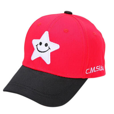 

Kids Adjustable Ball Hat Baby Boy Girl Spring Baseball Cap Breathable Star Print Visors Hats New