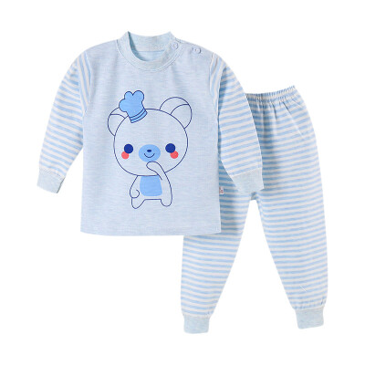 

New Autumn Toddler Baby Pajamas 2pcs 0-5T Kids Boys Girls Clothes Print Outfits Set Long Sleeve Blouse TopsPants Sleepwear