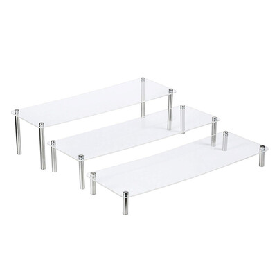 

3 Layers Cake Stand Portable Acrylic Bag Display Stand Transparent Festive Party Supplies