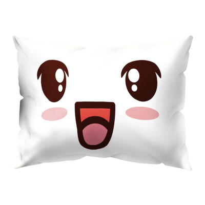 

〖Follure〗Naughty Expression Soft Peach skin Throw Pillow Pillow Cover 30x50cm Home Decor