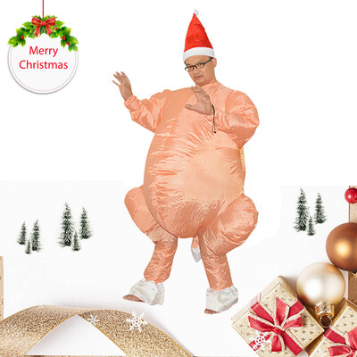 

YIWULAParty Uniforms Inflatable Carnival Funny Costumes Santa Claus And Turkey Cosplay
