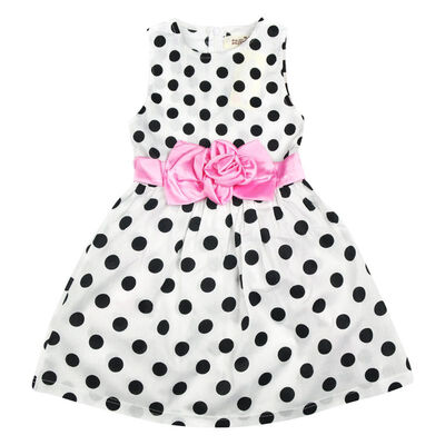 

Princess Dress Clothes For Girls Child Princess Dress Polka Dots Children Platja Elegant Birthday Evening Sleeveless Flower
