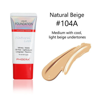 

New Arrival Foundation Mineral Touch Oil Control Skin-Friendly Liquid Foundation Makeup Full Coverage 24 Hour Long Lasting Cream
