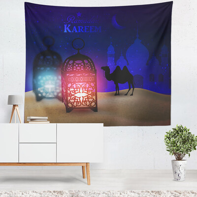 

Gobestart Muslim Ramadan Festival Tapestry Home Decor Wall Paintings Party Festival Favor