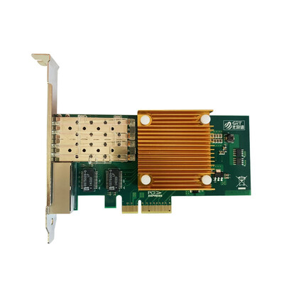 

GRT F902E2T Gigabit 2 RJ45 2 optical NIC PCIE Intel I350 AM4