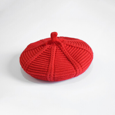 

3 To 8 Years Old Autumn Child Striped Berets Winter Warm Knit Kids Cap Hat Boys Girls Beret