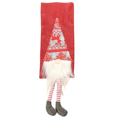 

Christmas decoration Wine Bottle Cover Three-dimensional Long-legs Old Man Wine Bottle Bag Simulation Beard Red Wine Bag