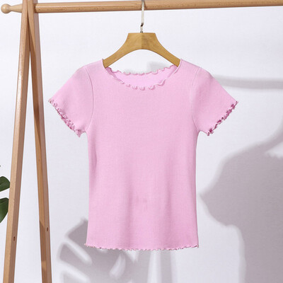 

Women Slim Short T-Shirt Crop Top Female O-Neck Short Sleeve T-shirts