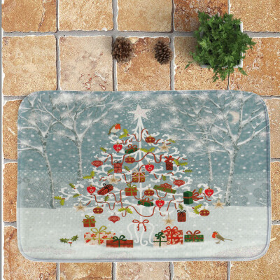 

Toponeto Merry Christmas Welcome Doormats Indoor Home Carpets Decor 40x60CM