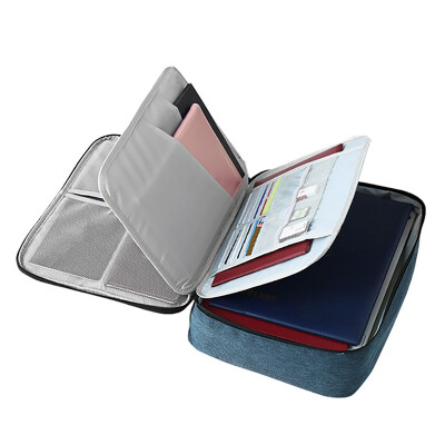 

New High Quality Fabric Wallet Passport Holder Large Capacity Travel Document Organizer Bag for Passport Cash Credit Cards 1PC