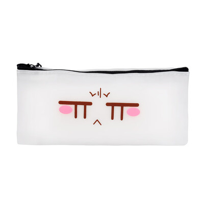 

Toponeto Simple Jelly Pen Pencil Case Cosmetic Bag Travel Makeup Bag High Capacity