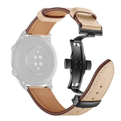 

〖Follure〗Black Butterfly buckle Leather Wrist Watch Strap Band For Huawei Honor magic 2