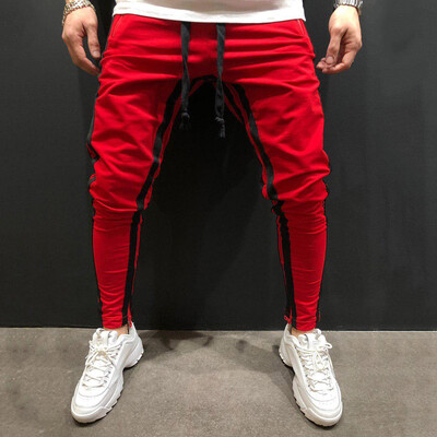 

Gobestart Fashion Mens Casual Solid Loose Patchwork Sweatpant Trousers Jogger Pant