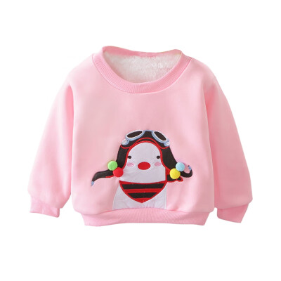 

Cute Baby Coat 0-4T New Autumn Kids Baby Girl Cartoon Print Sweatshirts Casual Toddler Coat Long Sleeve Outerwear