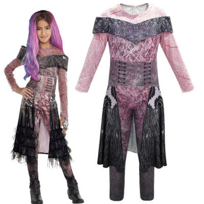 

Descendants 3 Audrey Mal Costume Jumpsuit Halloween Cosplay Fancy Dress Outfits