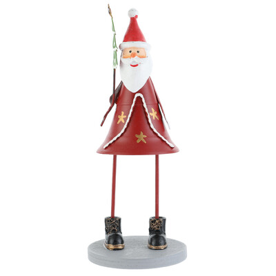 

Christmas Decoration Painted Wrought Iron Santa Claus Ornaments Creative Christmas Elk Table Pendulum